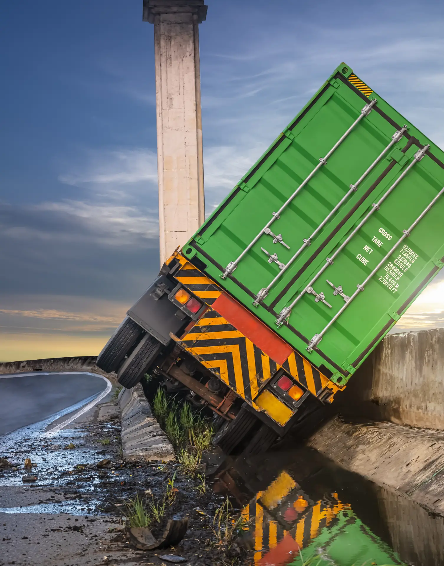 Overturned Truck Crash | Avandra Law Denver
